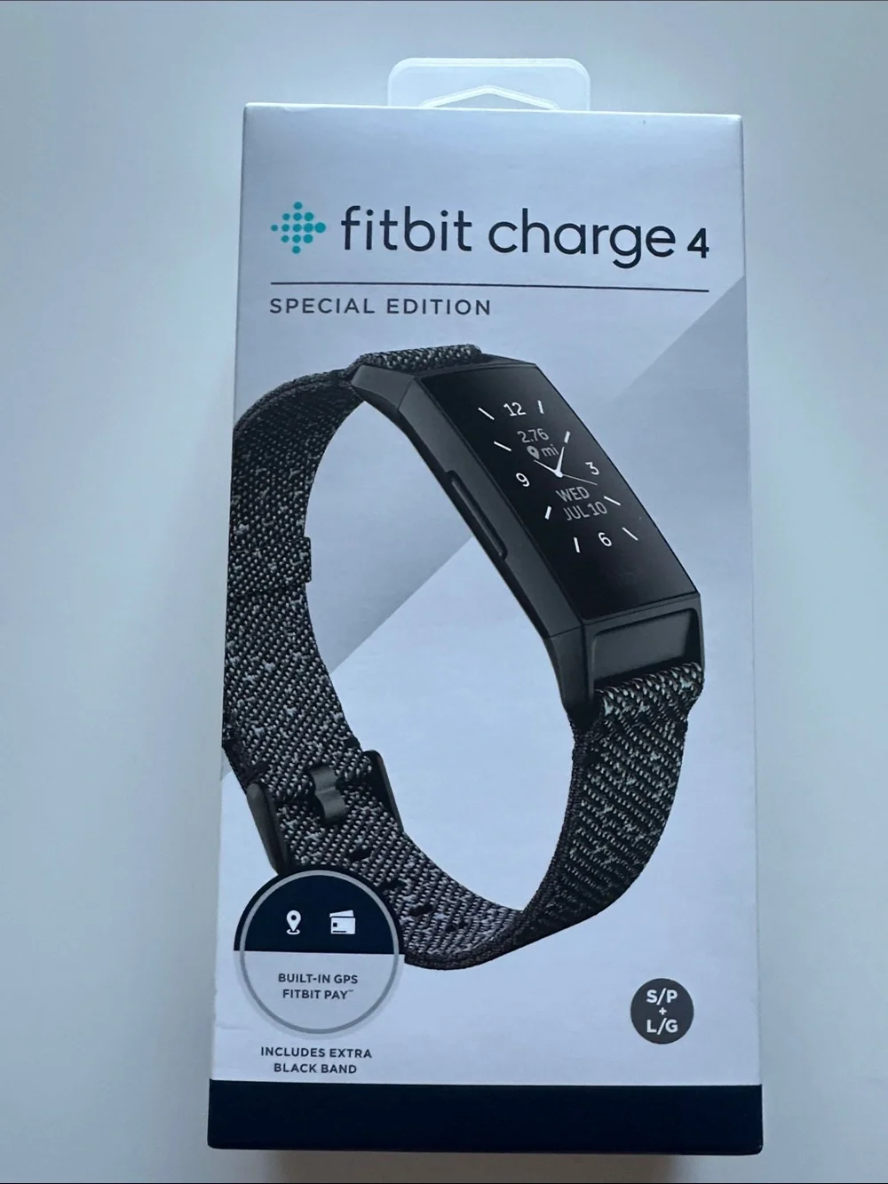 fitbit Charge 4 Special Edition Fitness Tracker - Black Woven Band